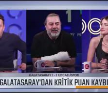 Galatasaray'ın beraberliği sonrası canlı yayında sinirler gerildi!Emre Bol canlı yayını terk etti