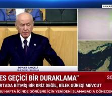 MHP lideri Devlet Bah&ccedil;eli "Savaşın tek sorumlusu İsrail'dir" dedi...