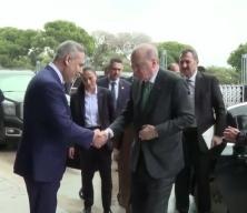 Barzani oğlunu Erdoğan ile tanıştırdı! Yanaklarını sıkıp 'Maşallah' dedi