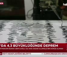 Ağrı'da 4.3 b&uuml;y&uuml;kl&uuml;ğ&uuml;nde deprem