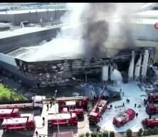 Ankara'nın Sincan il&ccedil;esinde, boya fabrikasında yangın