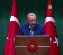 Cumhurbaşkanı Erdoğan, Kabine Toplantısı'nın ardından a&ccedil;ıklamalarda bulunuyor.