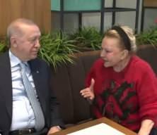 Cumhurbaşkanı Erdoğan, vatandaşlarla kafede sohbet etti