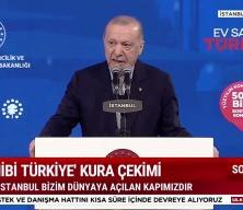 Erdoğan'dan &ouml;nemli a&ccedil;ıklamalar: İstanbul'da 100 bin sosyal konutun hak sahipleri belli oluyor!