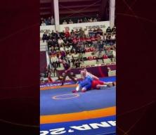 Rıza Kayaalp, Ermeni rakibini 78&rsquo;inci saniyede tuş etti