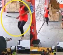 Brezilya'da dehşet anları: Pala ile soygunculara direndiler