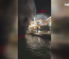 İstanbul'da geminin karaya oturduğu anlar: Hasar verdiği yalının sahibi belli oldu