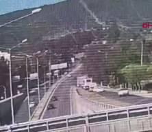 İzmir'de bir polisin şehit olduğu tır dehşetinin g&ouml;r&uuml;nt&uuml;leri ortaya &ccedil;ıktı