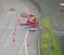 Kuzey Marmara Otoyolu'nda otomobil, bakım ekibine &ccedil;arptı: 3 yaralı