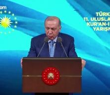 Cumhurbaşkanı Erdoğan: Kur&rsquo;an hafızları kıyamet g&uuml;n&uuml;nde arşın g&ouml;lgesindedir