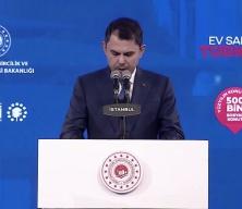 Y&uuml;zyılın Projesinde  Bakan Murat Kurum İstanbul i&ccedil;in m&uuml;jdeli haberi a&ccedil;ıkladı
