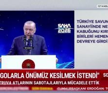Cumhurbaşkanı Erdoğan SAHA 2026 ter&ouml;rs&uuml;z T&uuml;rkiye'nin &ouml;neminden bahsetti