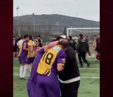 Bartın'da amat&ouml;r lig ma&ccedil;ındaki kavgada aynı takımın futbolcuları arasında da kavga &ccedil;ıktı
