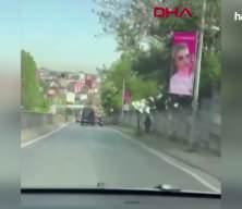 Sarıyer'de trafikte inatlaşma kazayla bitti: Vurup ka&ccedil;tı