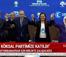 Afyonkarahisar Belediye başkanı Burcu K&ouml;ksal AK Parti'ye katıldı