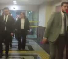 Burcu K&ouml;ksal, AK Parti Genel Merkez binasına geldi