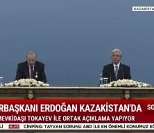 Erdoğan Kazakistan'da a&ccedil;ıklamalarda bulundu!