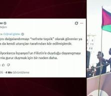 İspanya Başbakanı Pedro Sanchez'den Filistin bayrağı sallayan Yamal'a destek!