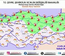 Meteoroloji yurt genelinde &ccedil;ok sayıda il i&ccedil;in sağanak alarmında bulundu