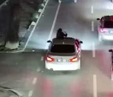 Sunrooftan &ccedil;ıktı, ceza yiyince beddua etti