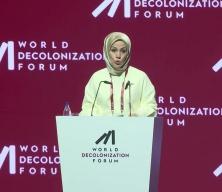 World Decolonization Forum'unda konuşan Esra Albayrak "Batı, kendisini ele ge&ccedil;iren efendilik kompleksinden arınmalı" dedi