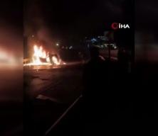 Alanya'da takla atıp alev alan otomobilde facia: 2 &ouml;l&uuml;, 3 ağır yaralı