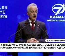 Bakan Uraloğlu 'Y&uuml;kselen T&uuml;rkiye Zirveleri'nde yapay zeka teknoloji yatırımları hakkında m&uuml;jdeleri a&ccedil;ıkladı