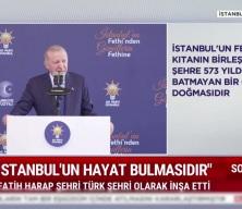 Cumhurbaşkanı Erdoğan istanbul'un Fethinin 573. yıl d&ouml;n&uuml;m&uuml;nde konuştu