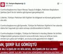 Erdoğan, Pakistan Başbakanı Şahbaz Şerif ile telefonda g&ouml;r&uuml;şt&uuml;