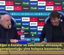 Fenerbah&ccedil;e ile ismi anılan Conte Napoli'den ayrıldı! Basın toplantısı İtalya'da g&uuml;ndem oldu