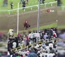 Japonya&rsquo;daki festivalde at faciası: Kalabalığın arasına daldı, 6 kişi yaralandı
