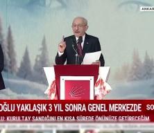 Kemal Kılı&ccedil;daroğlu "Partiyi r&uuml;şvet&ccedil;ilerden hırsızlardan arınacağız" dedi