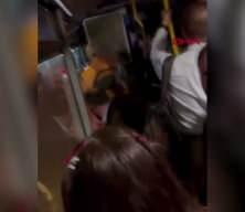 Maganda motosikletli İETT aracının camını kırdı