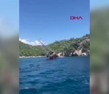 Marmaris'te tur teknesi faciası