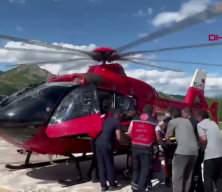 Tunceli'de ayı saldırısına uğrayan vatandaş helikopterle kurtarıldı