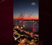 İstanbul boğazında g&ouml;rkemli fetih kutlaması! Vatandaşlar akın etti