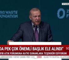 Cumhurbaşkanı Recep Tayyip Erdoğan Sıfır Atık Forumu iklim krizi hakkında uyarılarda bulundu....