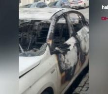 Esenyurt'ta tartıştığı eniştesinin aracını kundaklayan ş&uuml;pheli serbest bırakıldı
