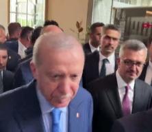 Cumhurbaşkanı Erdoğan ile kadın gazeteci arasında &ldquo;Evli misin&rdquo; diyalogu