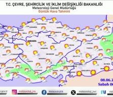 Meteoroloji yurt genelinde beklenen hava durumunu paylaştı