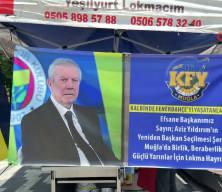 Muğla'da Aziz Yıldırım i&ccedil;in lokma d&ouml;k&uuml;ld&uuml;
