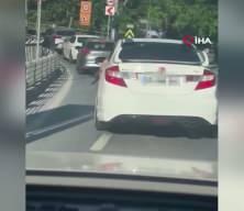 Sarıyer'de "oyuncak silahla" direksiyon başına ge&ccedil;ti, kısa s&uuml;rede yakalandı