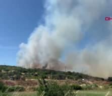 &Ccedil;anakkale'de bozuk ormanda yangın
