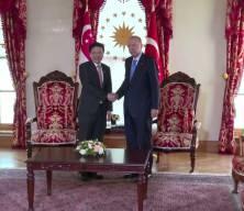 Cumhurbaşkanı Erdoğan, Singapur Başbakanı'nı İstanbul'da kabul etti!
