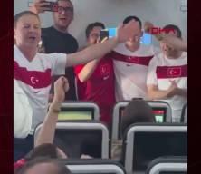 İstanbul&rsquo;dan San Francisco&rsquo;ya giden u&ccedil;aklarda milli takım coşkusu