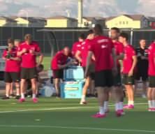 Kenan Yıldız dua ederek antrenmana başladı