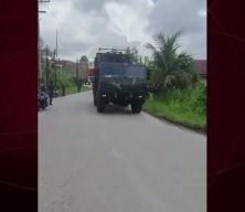 ROKETSAN &uuml;retimi KHAN f&uuml;zesi Endonezya'da seyir halinde g&ouml;r&uuml;nt&uuml;lendi!