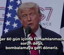 Trump 60 g&uuml;n s&uuml;re verdi: Anlaşmaya uymazlarsa bombalarız