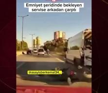 Motosikletlinin dikkatsizliği pahalıy patladı