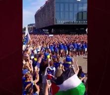 Bosna Hersek D&uuml;nya Kupası'nda Filistini unutmadı! Taraftarların tezah&uuml;ratı b&uuml;y&uuml;k ses getirdi